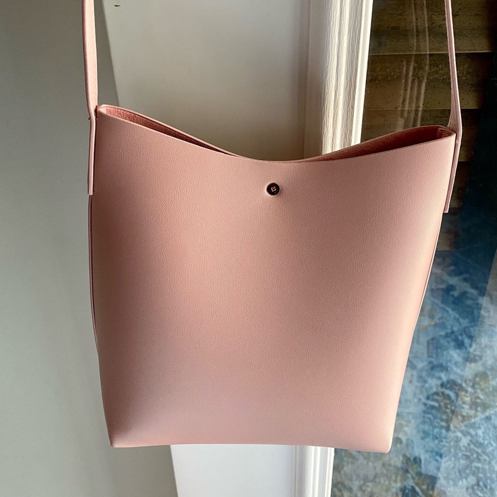 Samara Vegan Leather Lavender Crossbody Purse